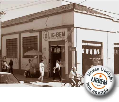 Fachada antiga da LIG-BEM Materiais Elétricos em Indaiatuba